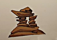 The tupjakanguat style of inukshuk marks the best spot for hunting caribou.
