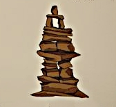 The window of this inukshuk, known as ittuarturvilik, frames a view or points the way to a good hunting or fishing spot.